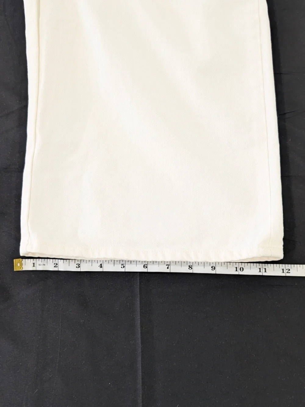 TWP Boxy Relaxed Denim Shorts White Size 24 Bermuda Straight Leg NWT $395 - Picture 14 of 14